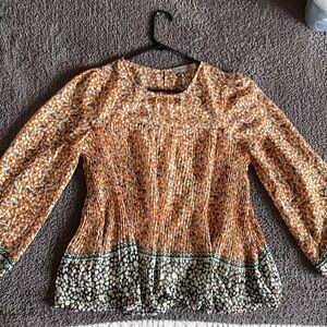 FIGUEROA and FLOWER Women’s Multi-colored Blouse Sz: M